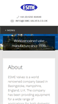 Mobile Screenshot of esme-valves.co.uk